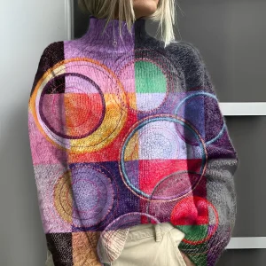 Yolande | Pull en tricot colorblock tendance