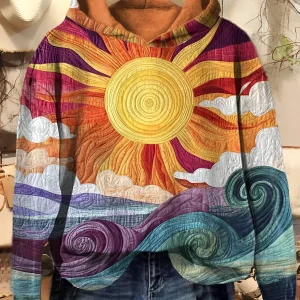 Simone | Pull graphique Lever de Soleil