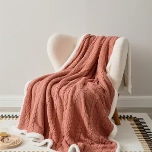 Plaid Pilou Pilou rouge pastel