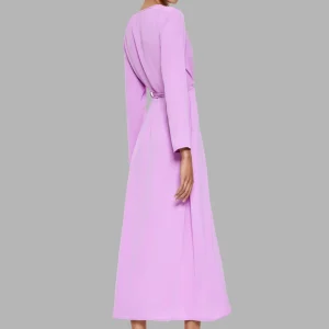 Robe midi rose femme