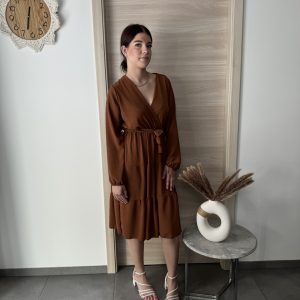 ROBE MI LONGUE CAMEL