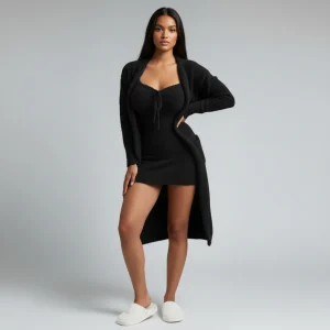 Ensemble Pyjama Cocooning Femme Chaud – Câlin Sucré