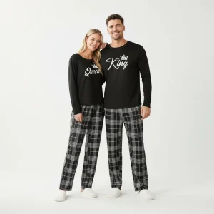 Ensemble de Pyjama Assorti – Harmonie Nocturne