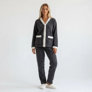 Ensemble Pyjama Polaire Femme Hiver Chaud – Ultra Douillet